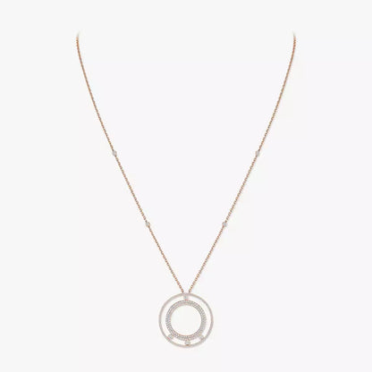 [Royal Jewellery]Move Romane Long Pave_-Set Diamond Necklace
