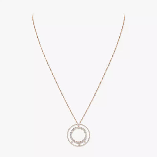 [Royal Jewellery]Move Romane Long Pave_-Set Diamond Necklace