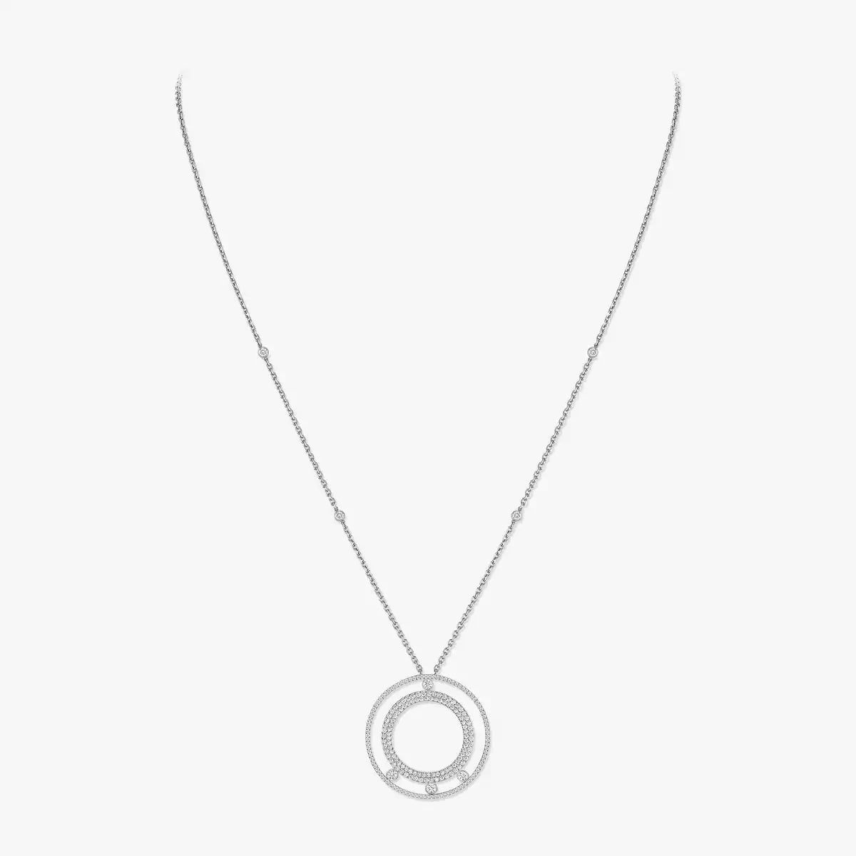 [Royal Jewellery]Move Romane Long Pave_-Set Diamond Necklace