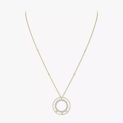 [Royal Jewellery]Move Romane Long Pave_-Set Diamond Necklace