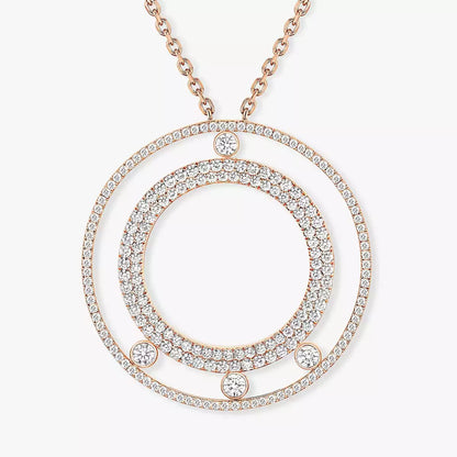 [Royal Jewellery]Move Romane Long Pave_-Set Diamond Necklace