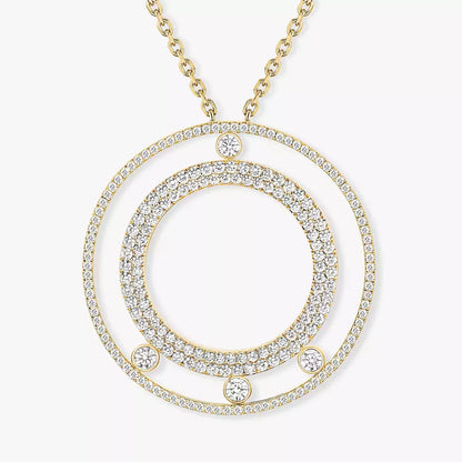 [Royal Jewellery]Move Romane Long Pave_-Set Diamond Necklace