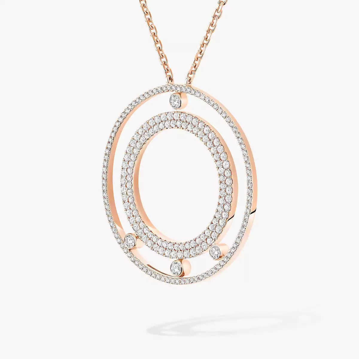 [Royal Jewellery]Move Romane Long Pave_-Set Diamond Necklace