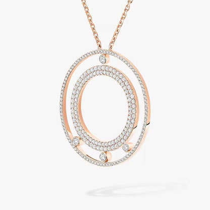 [Royal Jewellery]Move Romane Long Pave_-Set Diamond Necklace
