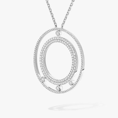 [Royal Jewellery]Move Romane Long Pave_-Set Diamond Necklace