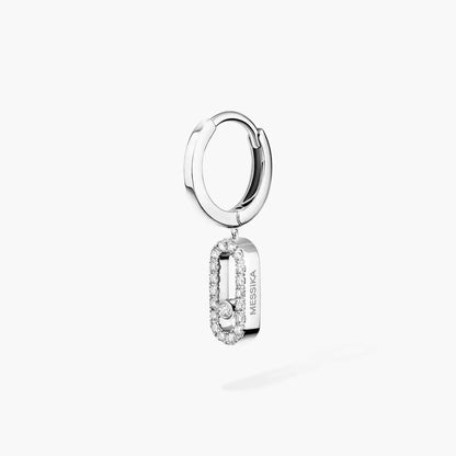 [Royal Jewellery]Move Uno Single Diamond Hoop Earring