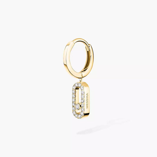 [Royal Jewellery]Move Uno Single Diamond Hoop Earring