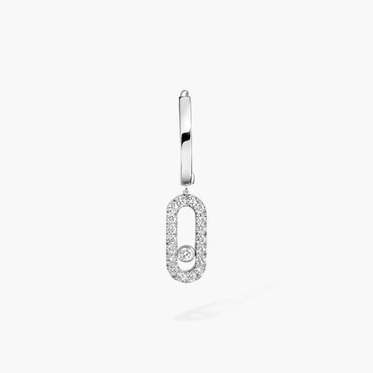 [Royal Jewellery]Move Uno Single Diamond Hoop Earring