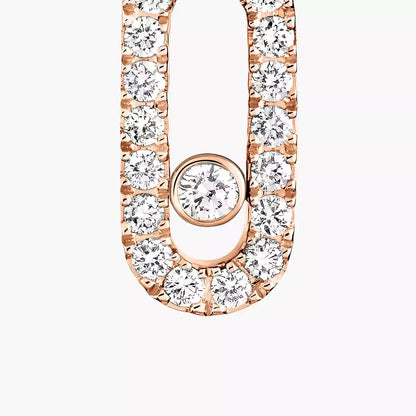 [Royal Jewellery]Move Uno Single Diamond Hoop Earring