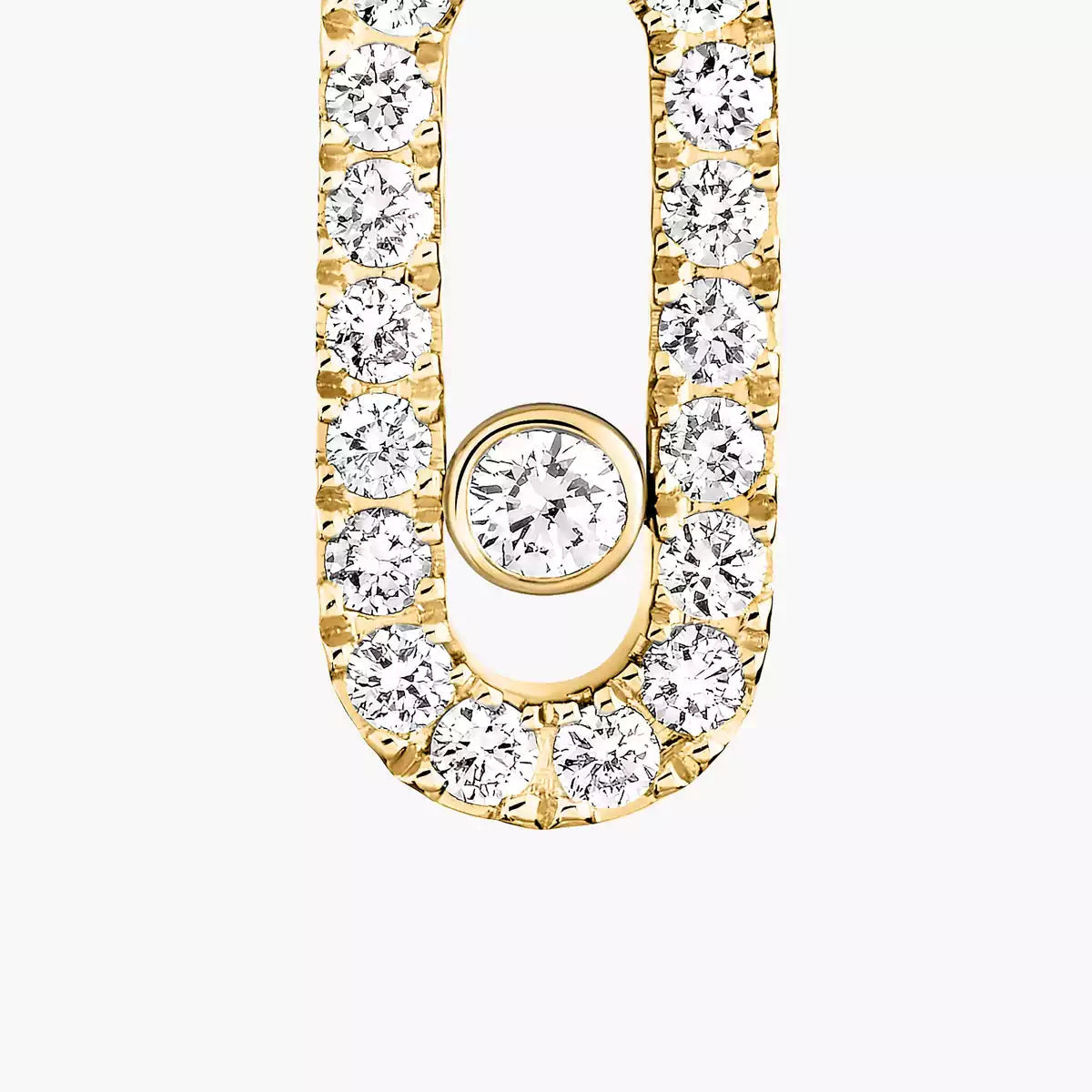 [Royal Jewellery]Move Uno Single Diamond Hoop Earring