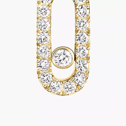 [Royal Jewellery]Move Uno Single Diamond Hoop Earring
