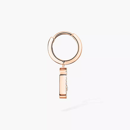 [Royal Jewellery]Move Uno Single Diamond Hoop Earring