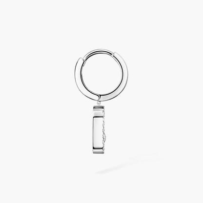 [Royal Jewellery]Move Uno Single Diamond Hoop Earring