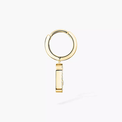[Royal Jewellery]Move Uno Single Diamond Hoop Earring