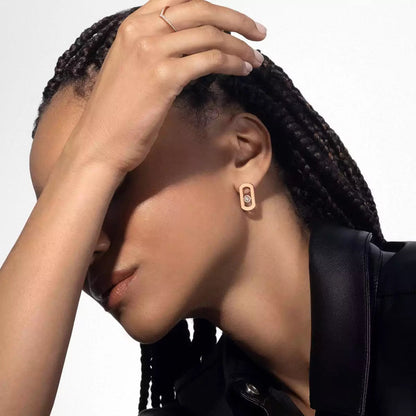 [Royal Jewellery]So Move Diamond Earrings in Yellow Gold