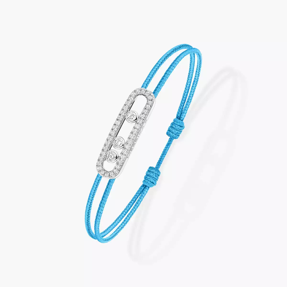 [Royal Jewellery]Messika Care(s) pink cord pavé bracelet