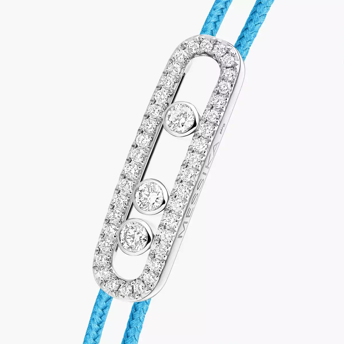 [Royal Jewellery]Messika Care(s) pink cord pavé bracelet