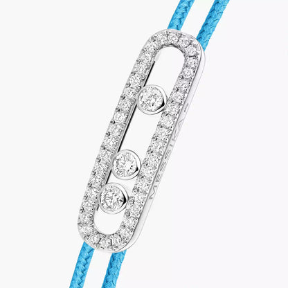 [Royal Jewellery]Messika Care(s) pink cord pavé bracelet