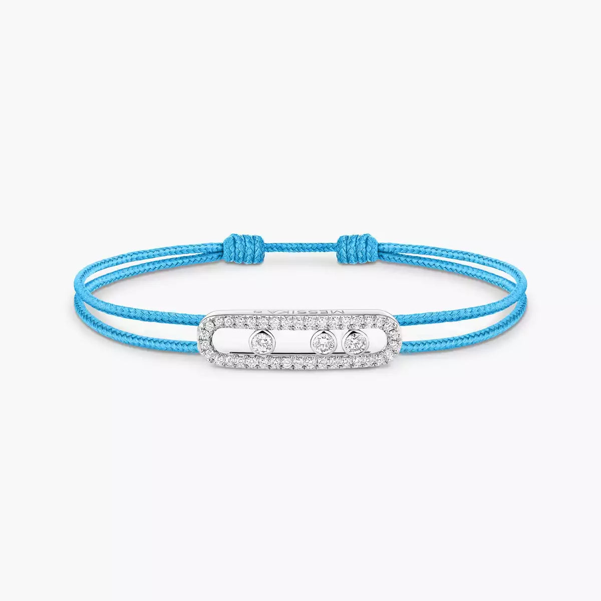 [Royal Jewellery]Messika Care(s) pink cord pavé bracelet