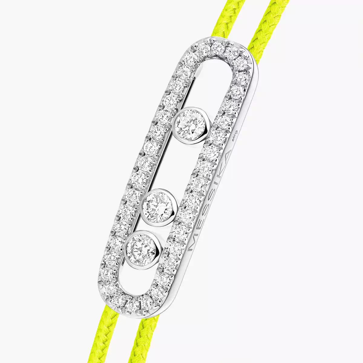 [Royal Jewellery]Messika Care(s) pink cord pavé bracelet