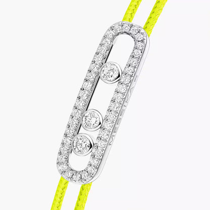 [Royal Jewellery]Messika Care(s) pink cord pavé bracelet