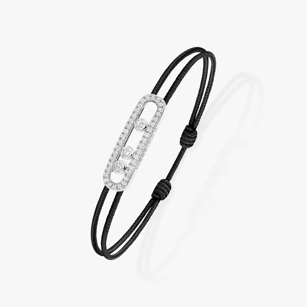[Royal Jewellery]Messika Care(s) pink cord pavé bracelet