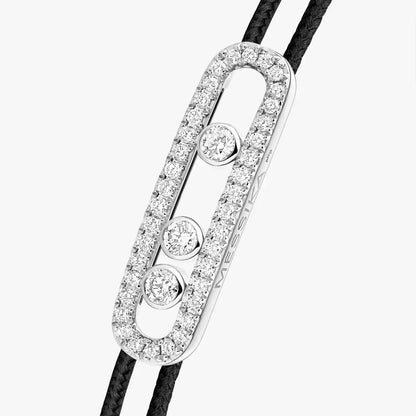 [Royal Jewellery]Messika Care(s) pink cord pavé bracelet