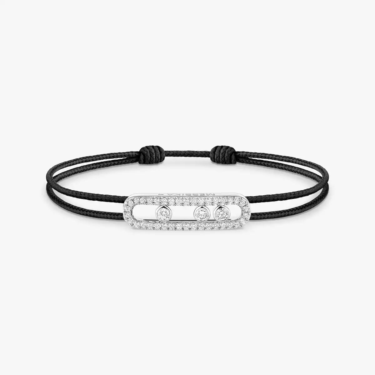 [Royal Jewellery]Messika Care(s) pink cord pavé bracelet