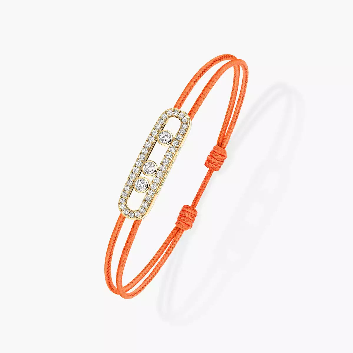 [Royal Jewellery]Messika Care(s) pink cord pavé bracelet