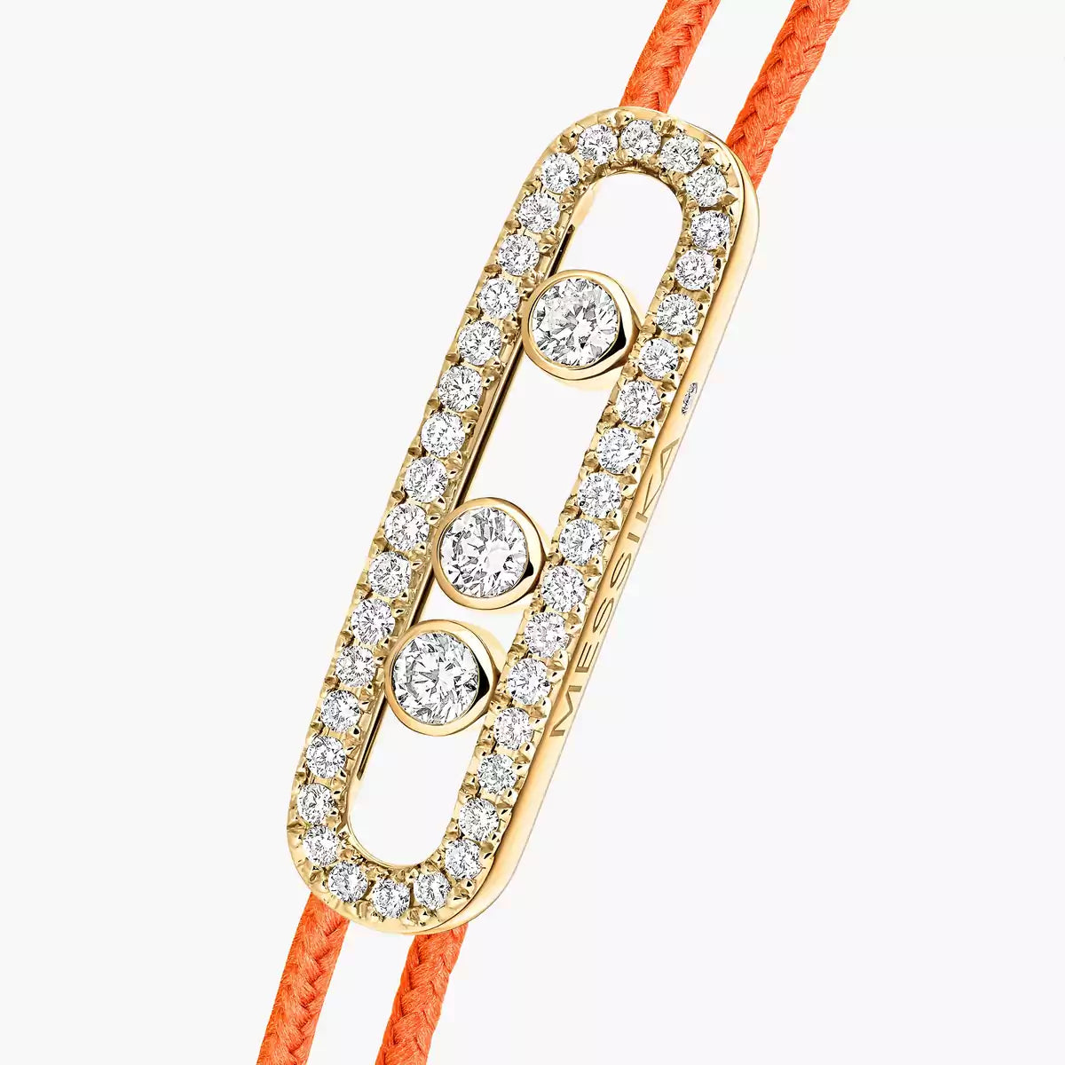 [Royal Jewellery]Messika Care(s) pink cord pavé bracelet