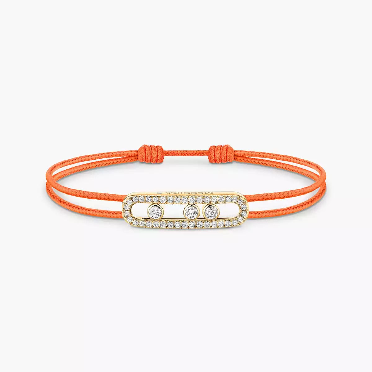 [Royal Jewellery]Messika Care(s) pink cord pavé bracelet