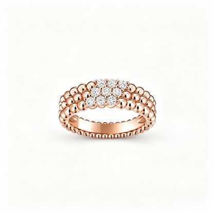 [Royal Jewellery] THREE-ROW DIAMOND RING