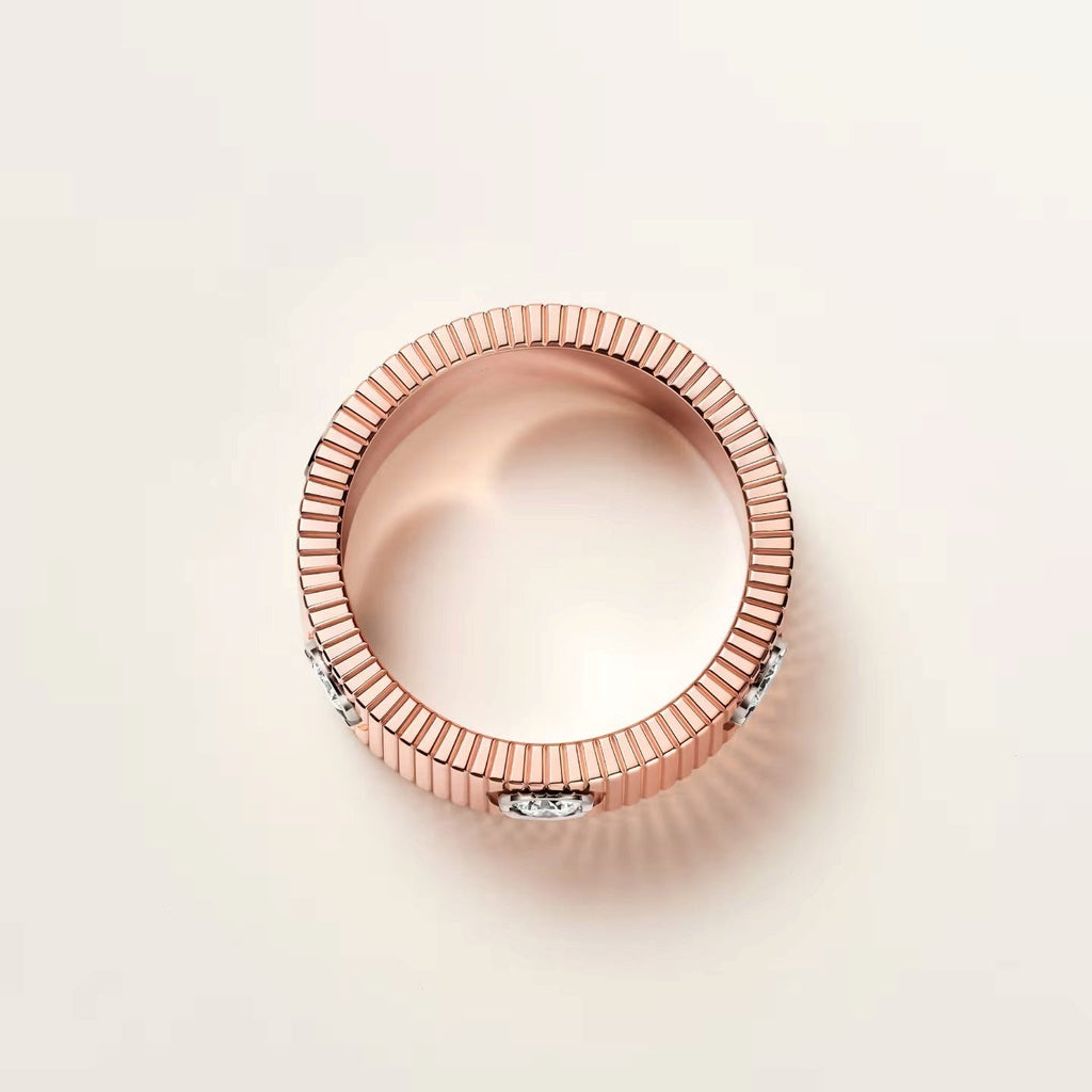 [Royal&Vicky]LOVE 6.5MM UNLIMITED RING, 6 DIAMONDS