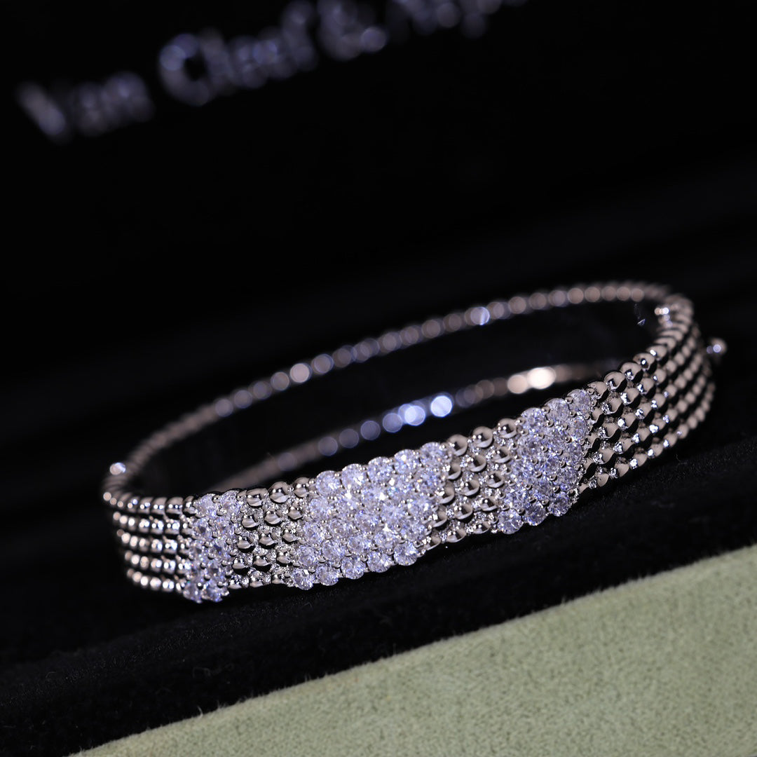 [Royal Jewellery]  FIVE-ROW DIAMOND BRACELET