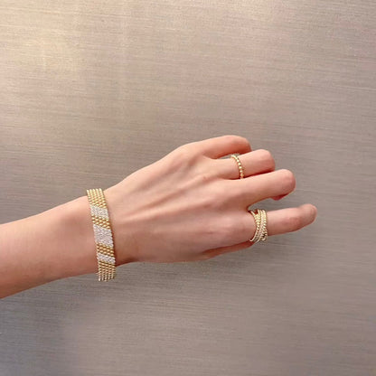 [Royal Jewellery]  FIVE-ROW DIAMOND BRACELET