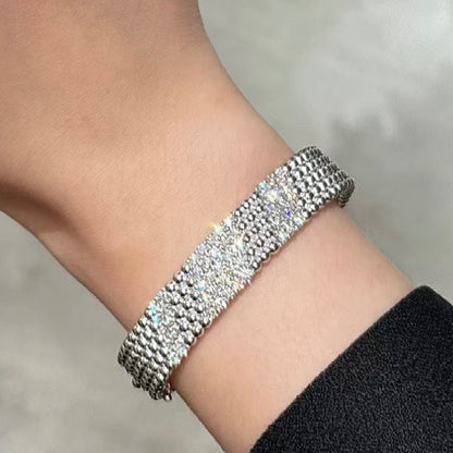 [Royal Jewellery]  FIVE-ROW DIAMOND BRACELET