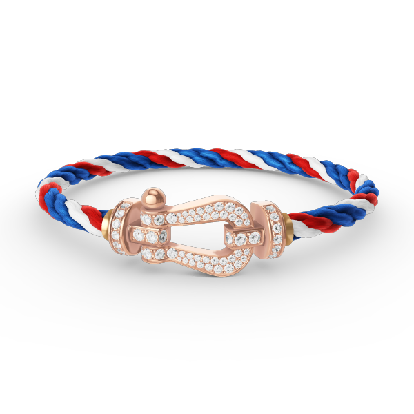 [ROYAL]FORCE LARGE HORSESHOE FULL DIAMOND BRACELET ROSE GOLD