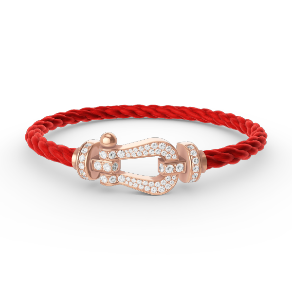 [ROYAL]FORCE LARGE HORSESHOE FULL DIAMOND BRACELET ROSE GOLD