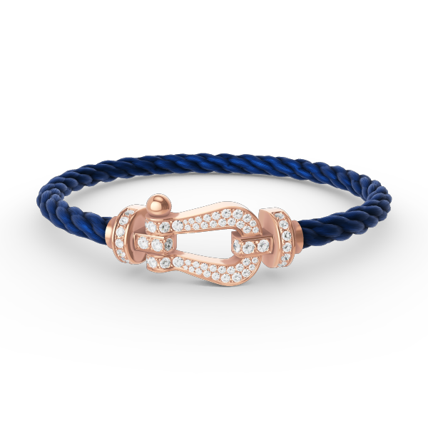 [ROYAL]FORCE LARGE HORSESHOE FULL DIAMOND BRACELET ROSE GOLD