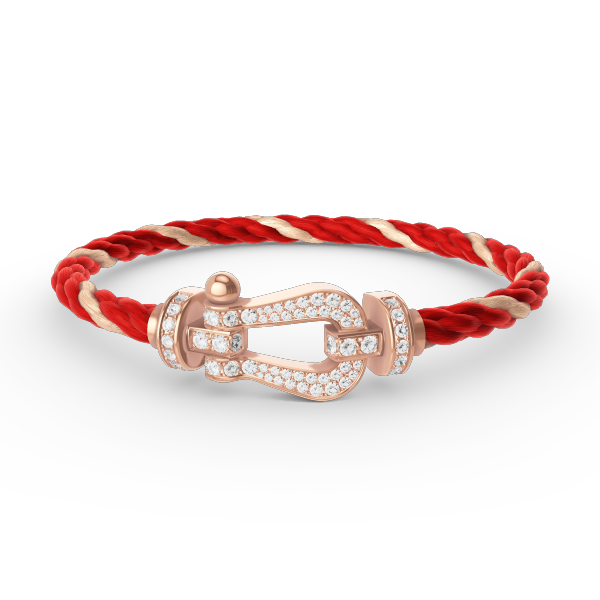 [ROYAL]FORCE LARGE HORSESHOE FULL DIAMOND BRACELET ROSE GOLD