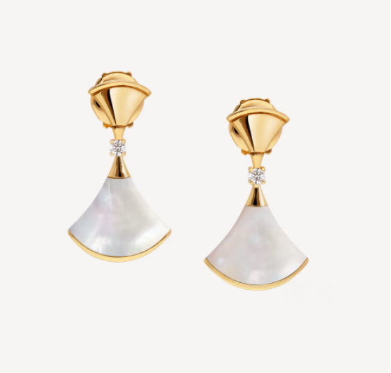 [ROYAL]DREAM MOP 1 DIAMOND EARRINGS