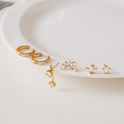 [Royal&Vicky]Essentielles Diamantohrring-Bundle