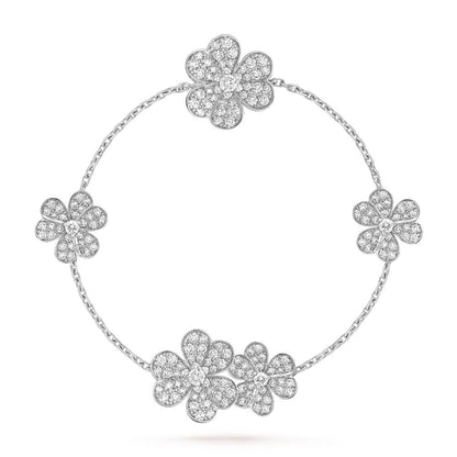 [Royal]FRIVOLE SILVER 5 FLOWERS BRACELET