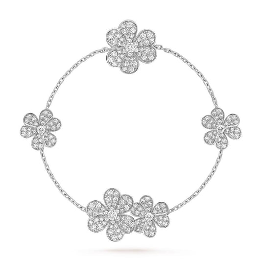 [Royal]FRIVOLE SILVER 5 FLOWERS BRACELET