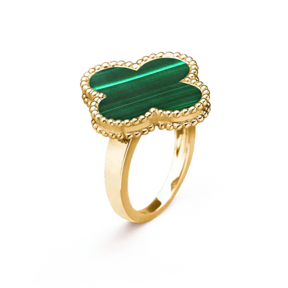 [ROYAL]CLOVER MALACHITE RING