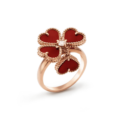 [ROYAL]SWEET CLOVER CARNELIAN RING