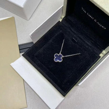 [Royal Jewellery]CLOVER 15MM PIETERSITE NECKLACE SILVER