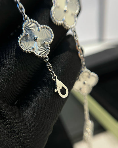 [Royal Jewellery]CLOVER SILVER 5 MOTIFS BRACELET